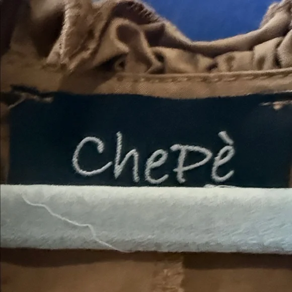 Sleeveless Brown Maxi Dress with Ruffle Shoulders - Picture 2 of 4